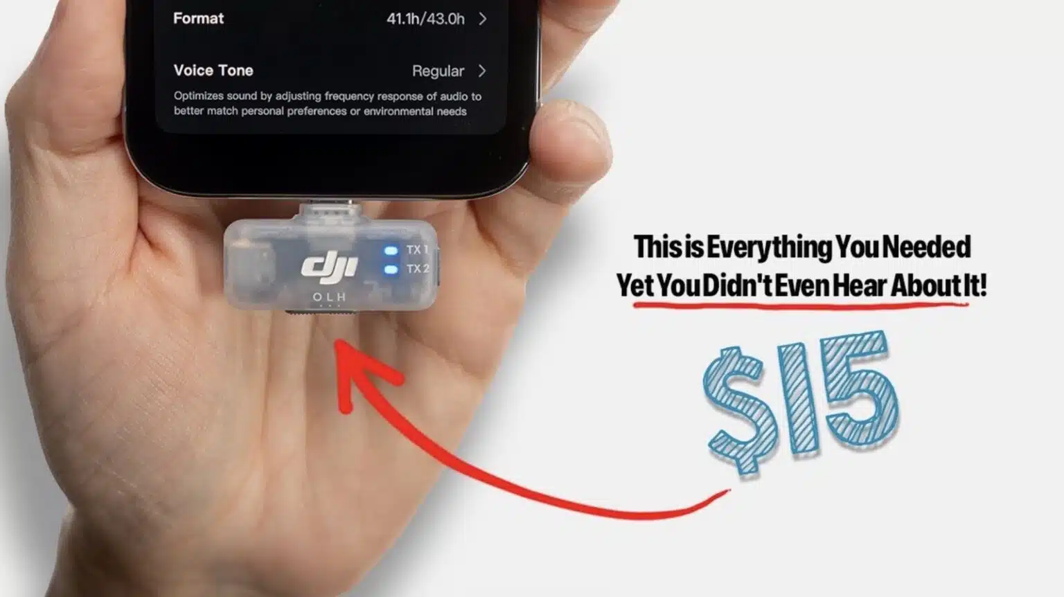گیرنده موبایلی ۱۵ دلاری DJI صدای تلفن‌های هوشمند را متحول می‌کند