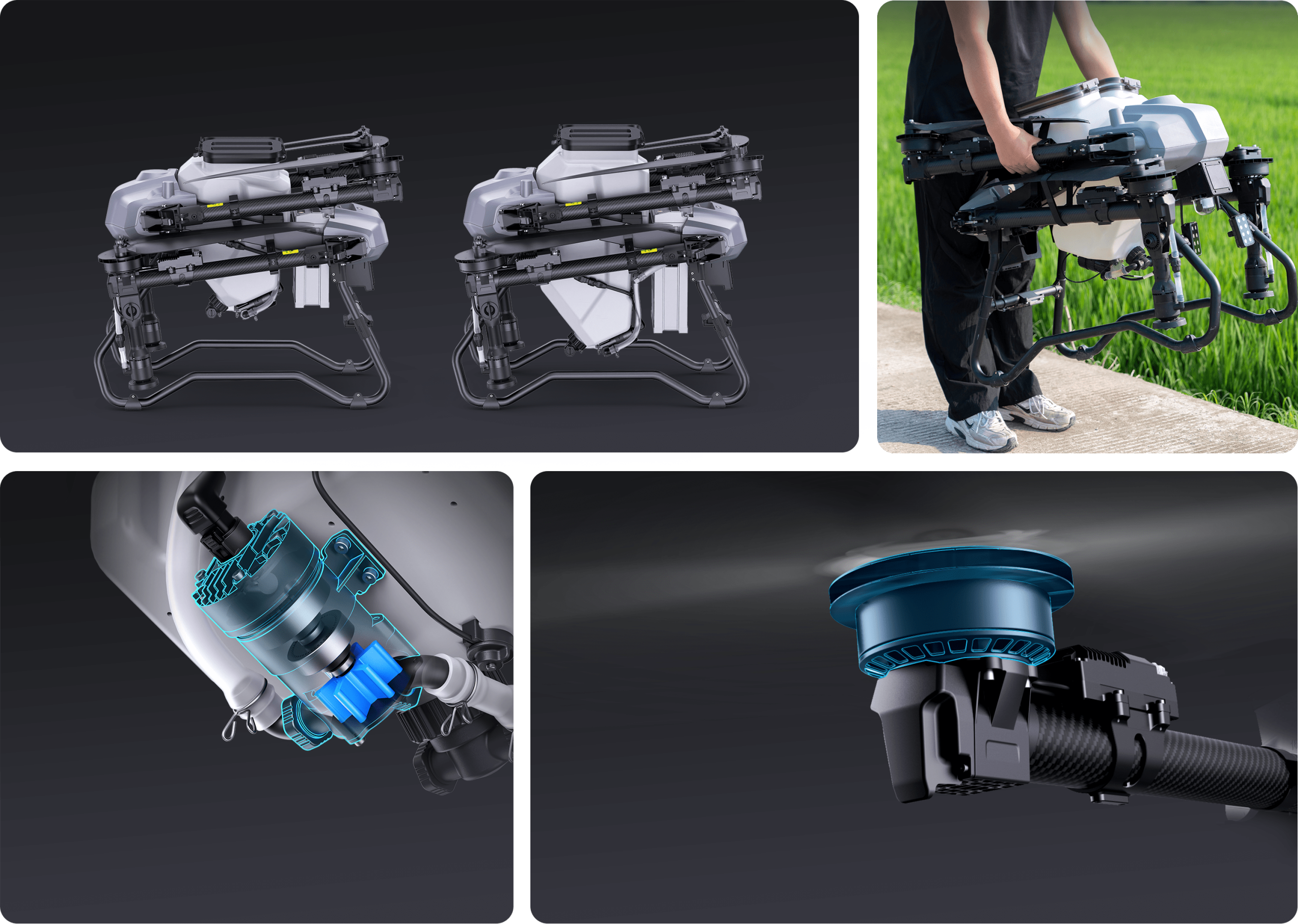 پهپاد سمپاش Z20P و Z30S شرکت EFT